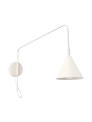 Design Wandlampe „Nox“ 1-flammig mit Schalter Beige Sollux Lighting