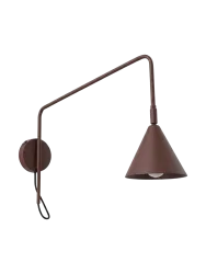 Design Wandlampe „Nox“ 1-flammig mit Schalter Braun Sollux Lighting