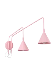 Design Wandlampe „Nox“ 2-flammig mit Schalter Rosa Sollux Lighting