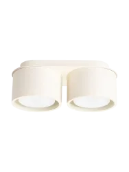 Design Deckenlampe „Modo“ 2-flammig Beige Sollux Lighting