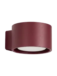 Design Wandlampe „Modo“ 1-flammig Burgundrot Sollux Lighting