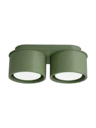 Design Deckenlampe „Modo“ 2-flammig Olivgrün Sollux Lighting