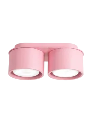 Design Deckenlampe „Modo“ 2-flammig Rosa Sollux Lighting