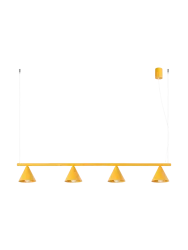 Design Pendellampe „Nox“ 4-flammig Gelb Sollux Lighting