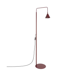 Design Stehlampe „Nox“ Burgundrot Sollux Lighting