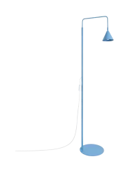 Design Stehlampe „Nox“ Hellblau Sollux Lighting