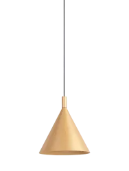 Design Pendellampe „Nox“ Gold Ø 25 cm Sollux Lighting