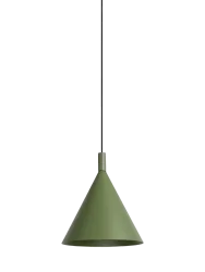 Design Pendellampe „Nox“ Olivgrün Ø 25 cm Sollux Lighting