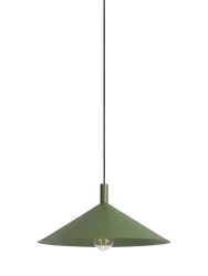 Design Pendellampe „Nox“ Olivgrün Ø 40 cm Sollux Lighting