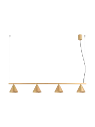 Design Pendellampe „Nox“ 4-flammig Gold Sollux Lighting