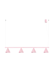 Design Pendellampe „Nox“ 4-flammig Rosa Sollux Lighting