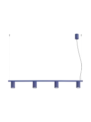 Design Hängelampe „Karbon“ 4-flammig Ultramarine Sollux Lighting