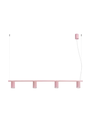 Design Hängelampe „Karbon“ 4-flammig Rosa Sollux Lighting
