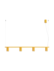 Design Hängelampe „Karbon“ 4-flammig Gelb Sollux Lighting
