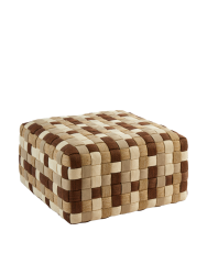 Handgeflochterner In-/ Outdoor Design Sitzpouf „Braided“ Pols Potten