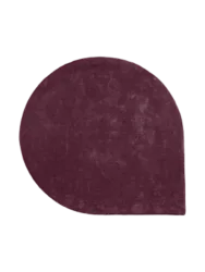 Hochwertiger Design Wollteppich „Stilla“ - Bordeaux AYTM