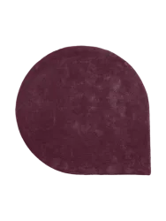 Hochwertiger Design Wollteppich „Stilla“ - Bordeaux AYTM