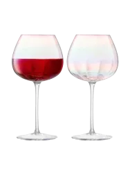 4er-Set Handgefertigte Rotwein-Gläser „Pearl“ LSA International