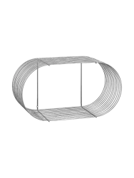 Design Wandregal „Curva“ - Silber AYTM