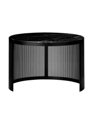Design Beistell-/ Couchtisch „Pausillus“ mit Marmor Tischplatte AYTM