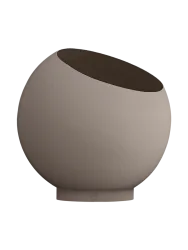In-/Outdoor Design Blumentopf „Globe“, Taupe Ø 30 cm x 26.6 cm AYTM