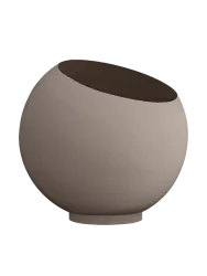 In-/Outdoor Design Blumentopf „Globe“, Taupe Ø 60 cm x 50 cm AYTM