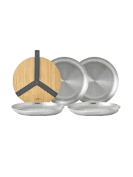Premium To-Go Teller-Set „Sinsy“ aus Edelstahl black+blum