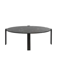 Marmor Design Beistell-/ Couchtisch „Tribus“ Schwarz AYTM