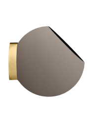 In-/Outdoor Design Blumentopf für die Wandmontage „Globe“, Taupe/Gold AYTM
