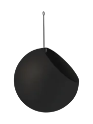 Hängender In-/Outdoor Design Blumentopf „Globe“, Schwarz AYTM