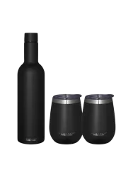 2-teiliges Premium Geschenk-Set „To Go“ Schwarz SCANPAN