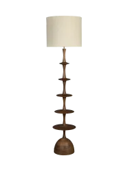 Design Stehlampe „Cath Walnut“ Ø 45 x 179 cm Dutchbone