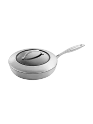 Premium Schmorpfanne „CTX“ inkl. Deckel Silber, Schwarz Ø 28 cm SCANPAN