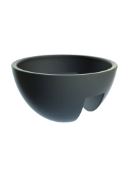 Balkonblumentopf Eckling Ø 45 cm - Graphit rephorm