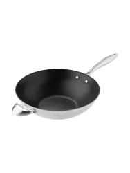 Premium Wok-Pfanne „CTX“ Silber, Schwarz SCANPAN