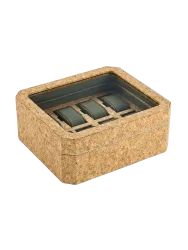 Uhrenbox „Cortiça“ für 8 Armbanduhren Natur, Grün WOLF