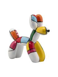 Handgefertigte Design Skulptur „Hund aus Luftballons“ 27 x 33 cm Crea Collection