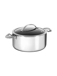 Premium Kochtopf „HaptIQ“ inkl. Deckel Silber, Schwarz Ø 24 cm SCANPAN