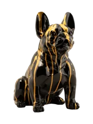 image LAND Skulptur Sitzende Bulldogge Mehrfarbig | Schubiger Möbel