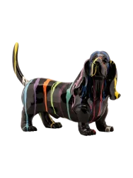 image LAND Skulptur Hund mit Schlappohren Mehrfarbig | Schubiger Möbel