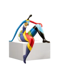 image LAND Skulptur Flower Power Mädchen Mehrfarbig | Schubiger Möbel