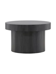 Design Couchtisch „Malung“ Ø 80 cm Schwarz VE DESIGN