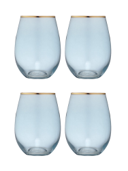 Handgefertigte Tumbler-Gläser „Chloe“, 4er-Set Ladelle