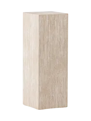 Blumen- und Dekorationssäule „Ramsvik“ - Höhe 65 cm Beige VE DESIGN
