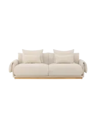 3-Sitzer Design Sofa „Mollösund“ Eiche Beige VE DESIGN