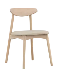 Stuhl 2er-Set Vasil Braun Holz/Polyester B 54 cm - Farbe: Hellbraun - Material: Eiche/Polyester - Stuhl 2er-Set