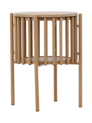 Design Beistelltisch „Rubbo“ Ø 45 x 65 cm Natural VE DESIGN