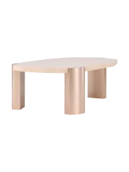 Design Couchtisch „Kress“ Rosa/Gold VE DESIGN