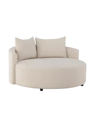 Design Loveseat „Kelso“ für zwei Personen Beige VE DESIGN