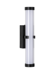 Dimmbare LED Design Wandlampe/Badlampe „Clamp“ Schwarz Searchlight